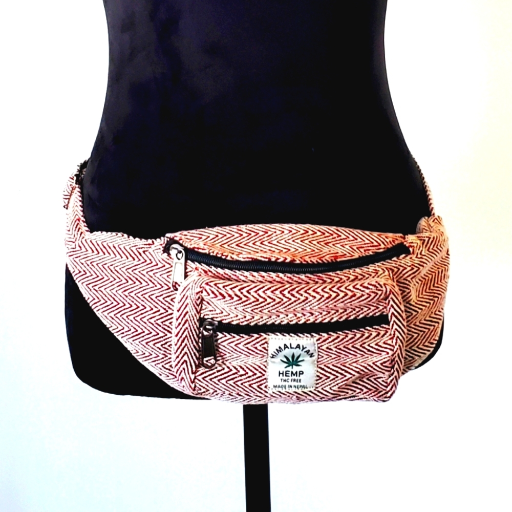 Nwot handmade hemp cotton boho fannypack
